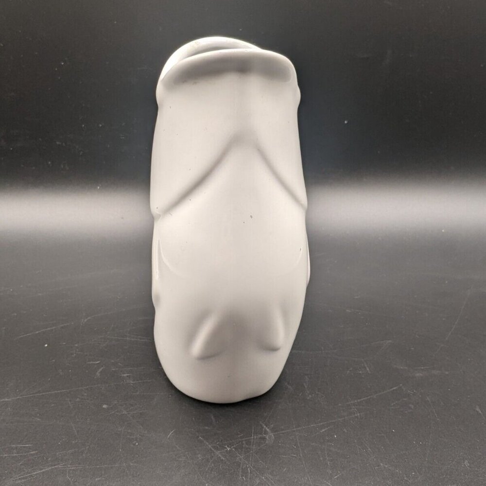 GurglePot White Fish Shaped Creamer Pitcher Vase Ceramic 6.5" 2006 - Picture 2 of 7